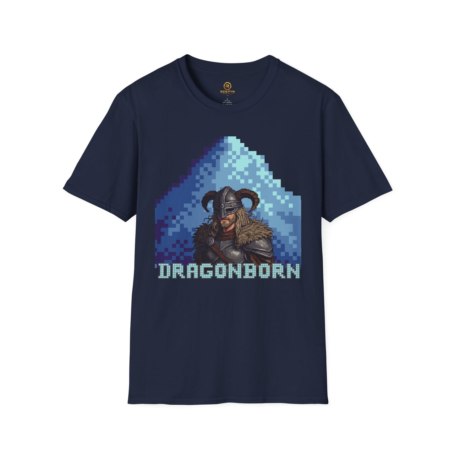 Dragonborn Pixel Shirt – Skyrim Inspired Tee | Retro RPG Gaming T-Shirt | Nordic Warrior Graphic Tee | Gift for Gamers