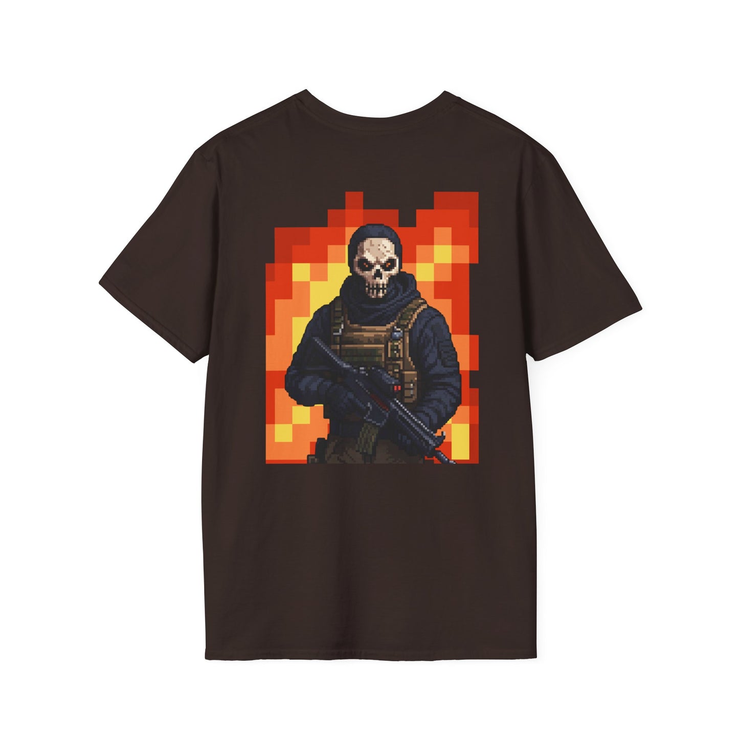 Stealth Skull Operator T-Shirt | Tactical Military Graphic Tee | Ghost-Inspired Warzone Style Shirt | Gamer Streetwear