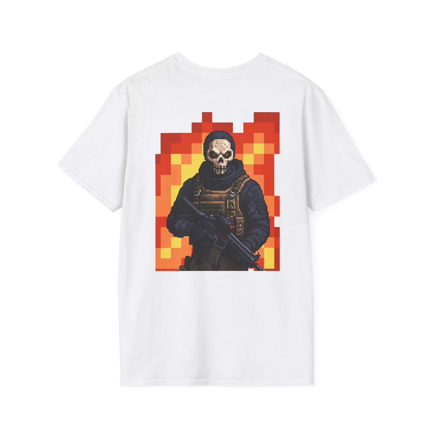 Stealth Skull Operator T-Shirt | Tactical Military Graphic Tee | Ghost-Inspired Warzone Style Shirt | Gamer Streetwear