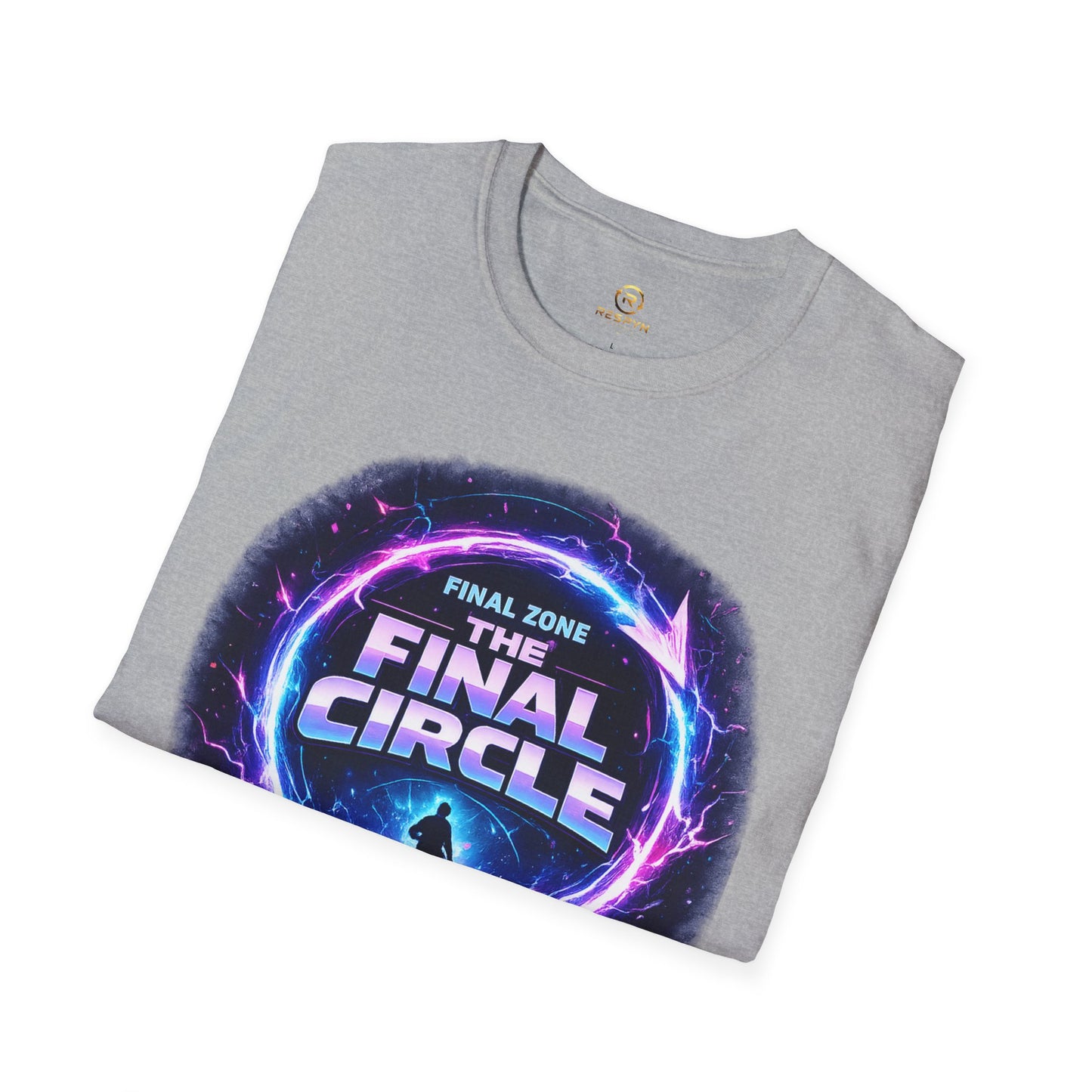 Final Circle Graphic T-Shirt — 'Final Zone' Neon Gamer Tee