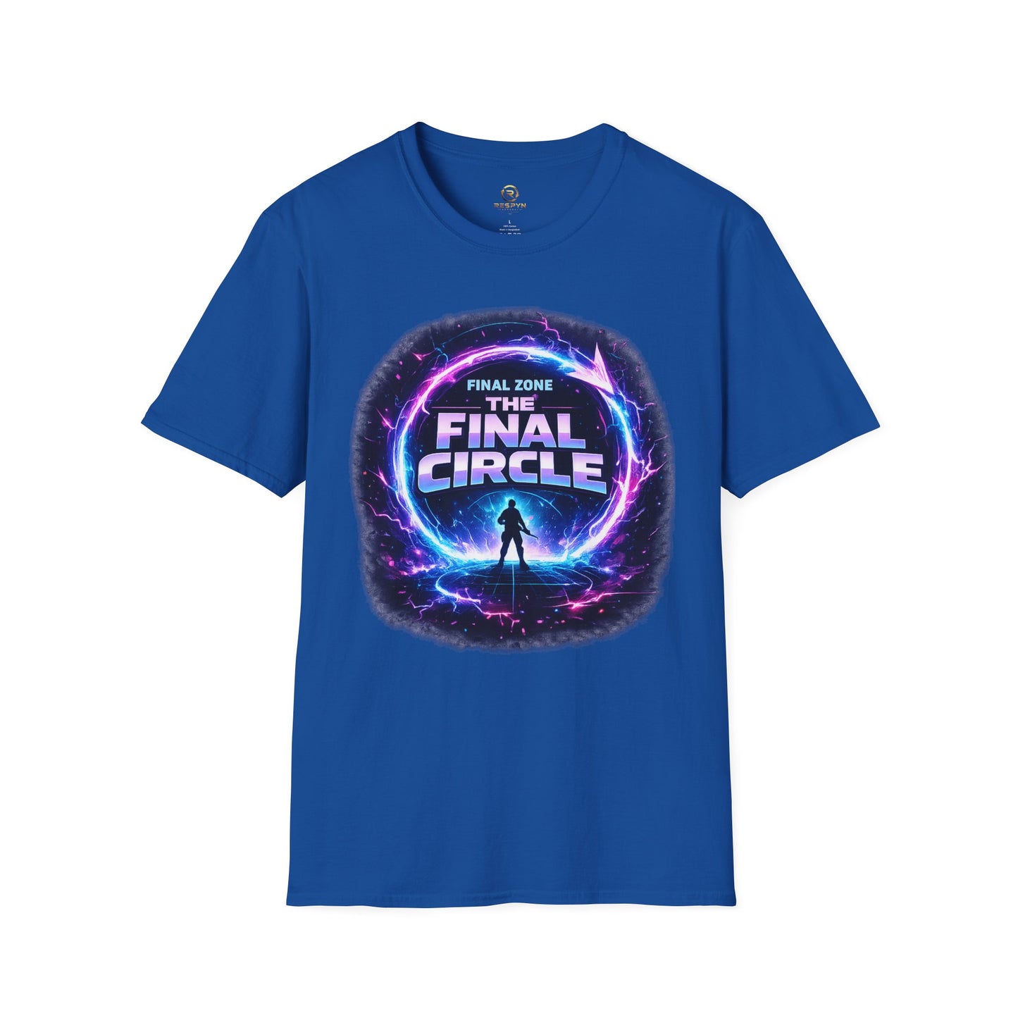 Final Circle Graphic T-Shirt — 'Final Zone' Neon Gamer Tee