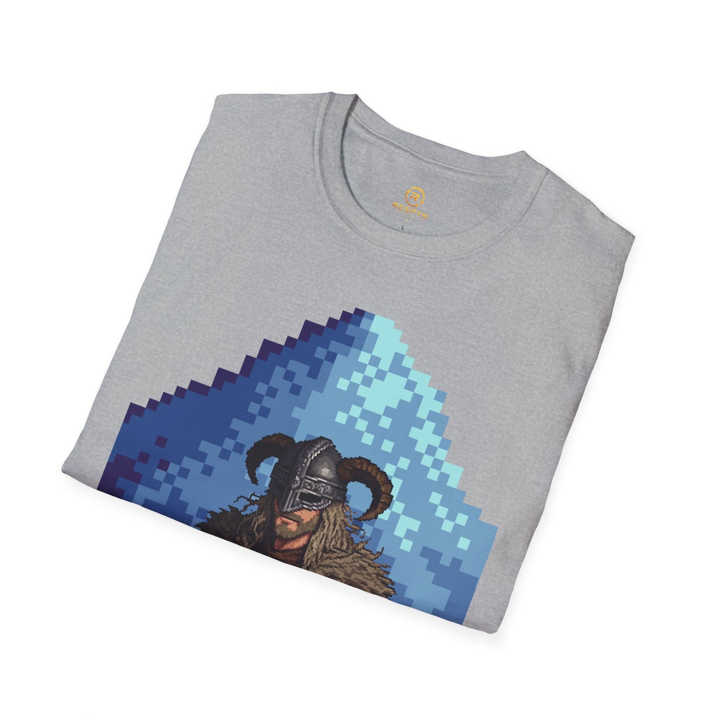 Dragonborn Pixel Shirt – Skyrim Inspired Tee | Retro RPG Gaming T-Shirt | Nordic Warrior Graphic Tee | Gift for Gamers
