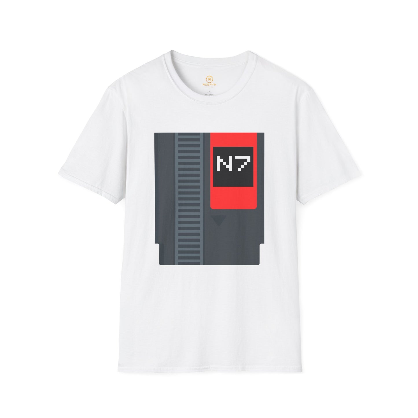 Mass Effect N7 Retro NES Cartridge T-Shirt - Unisex Softstyle Gaming Tee