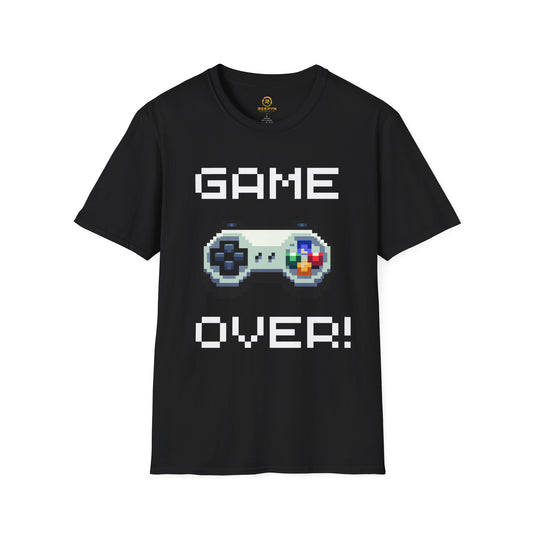 Retro Game Over Pixel Controller Shirt | Funny Gamer T-Shirt | 8-Bit Gaming Tee | Gift for Gamers