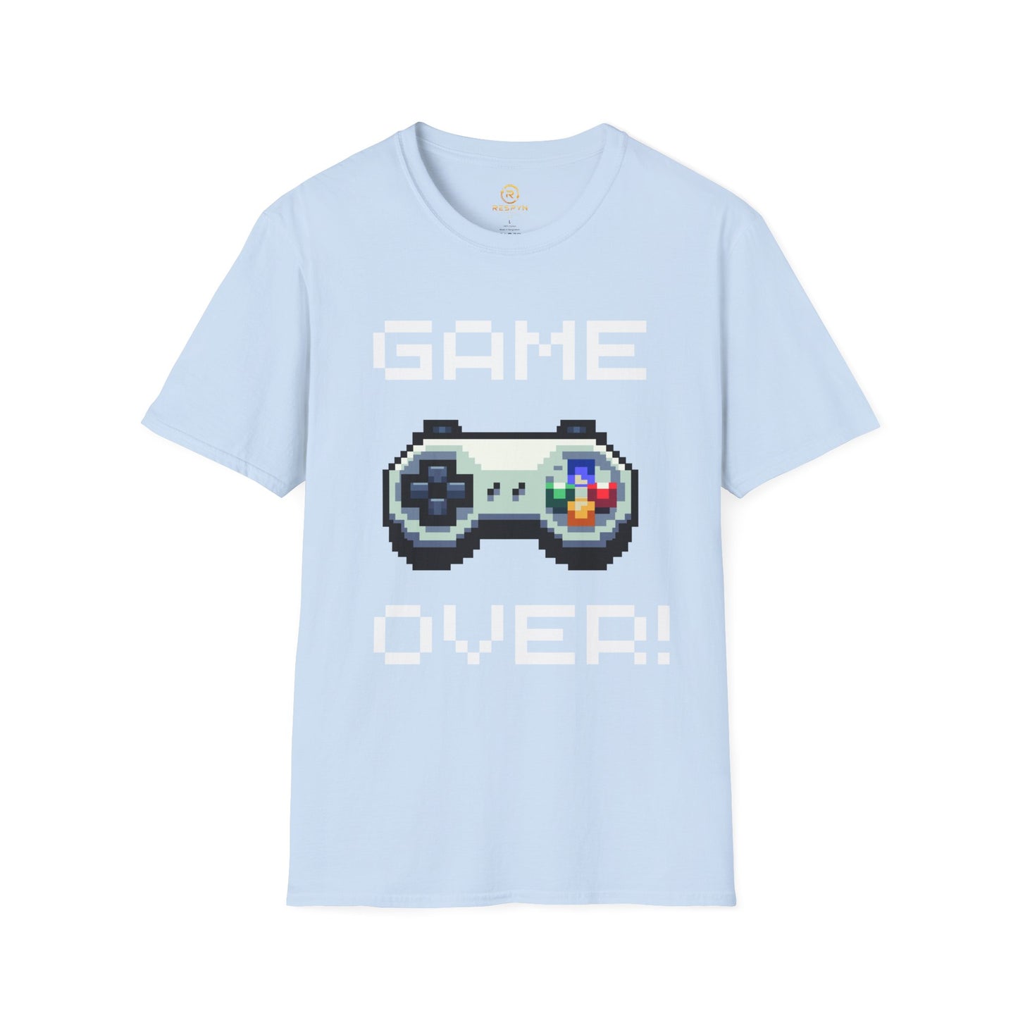 Retro Game Over Pixel Controller Shirt | Funny Gamer T-Shirt | 8-Bit Gaming Tee | Gift for Gamers