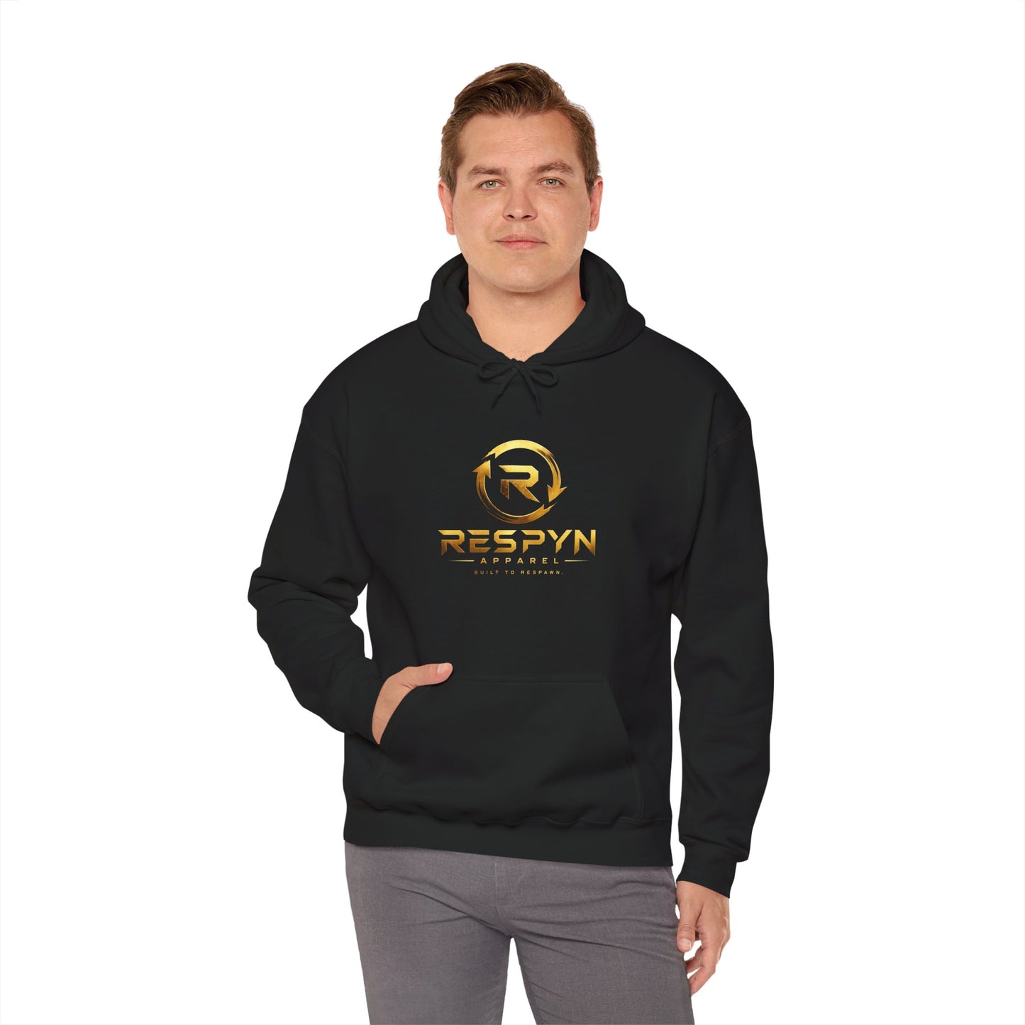 Respyn Gaming Hoodie — "Connection Lost" Retro Futuristic Logo Sweatshirt